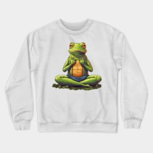 Namaste! Frog yoga is the best way to stay zen and happy Crewneck Sweatshirt